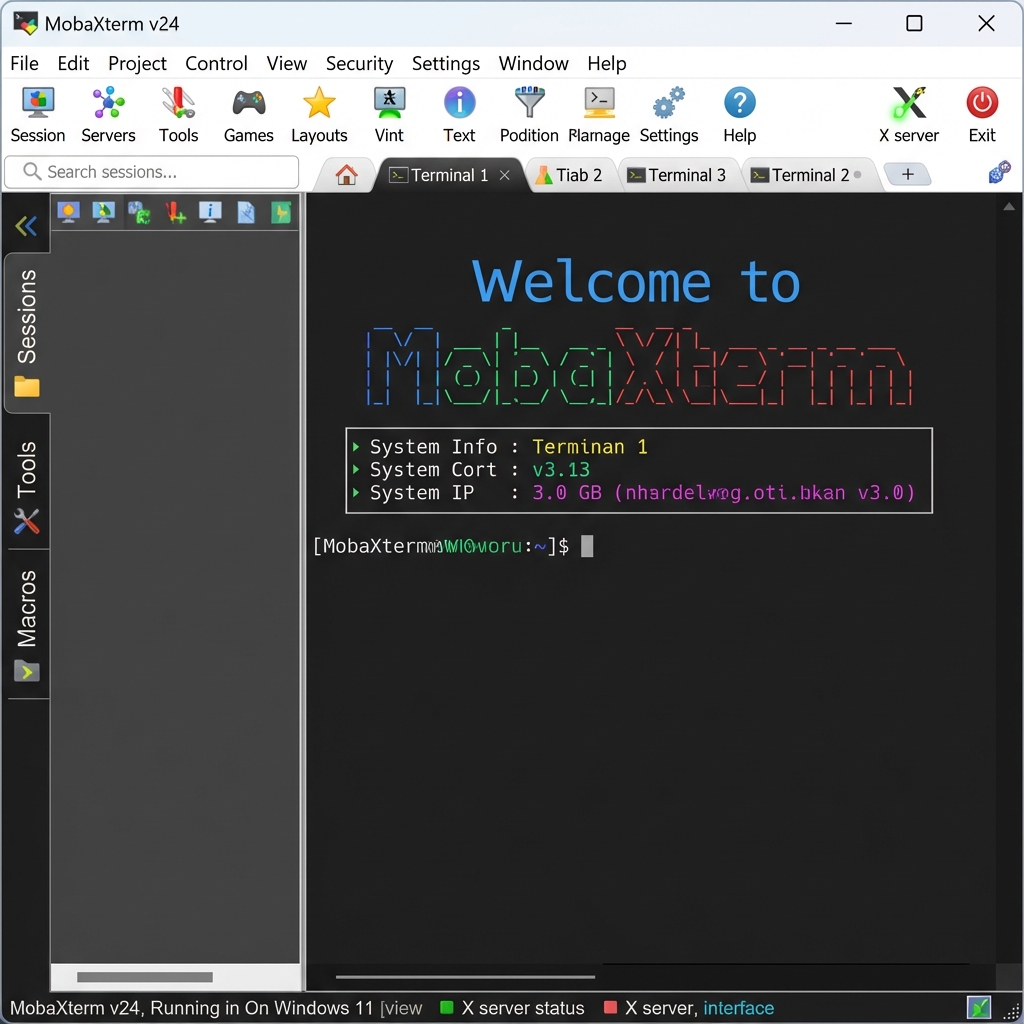 MobaXterm v24 Interface